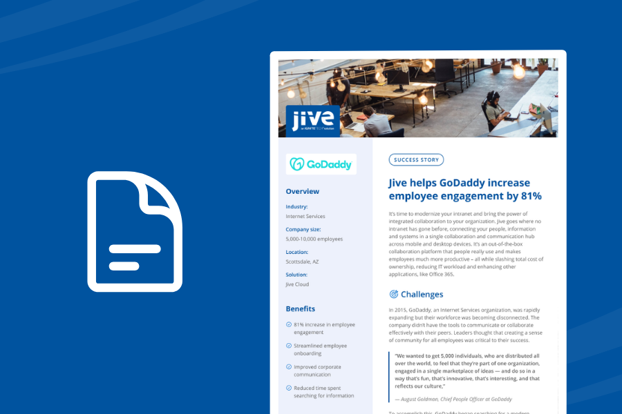 GoDaddy: Building a Hub for Company Culture, Employee Onboarding & Engagement